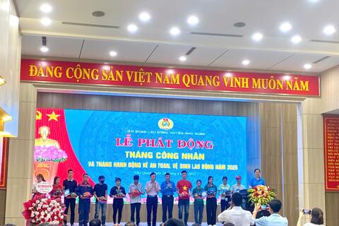 LĐLĐ huyện Nho Quan tổ chức Lễ phát động Tháng Công nhân năm 2025